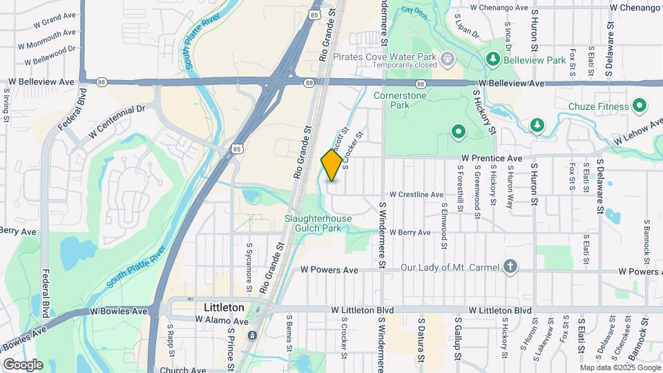 5384 S Prescott St Map and Location Details