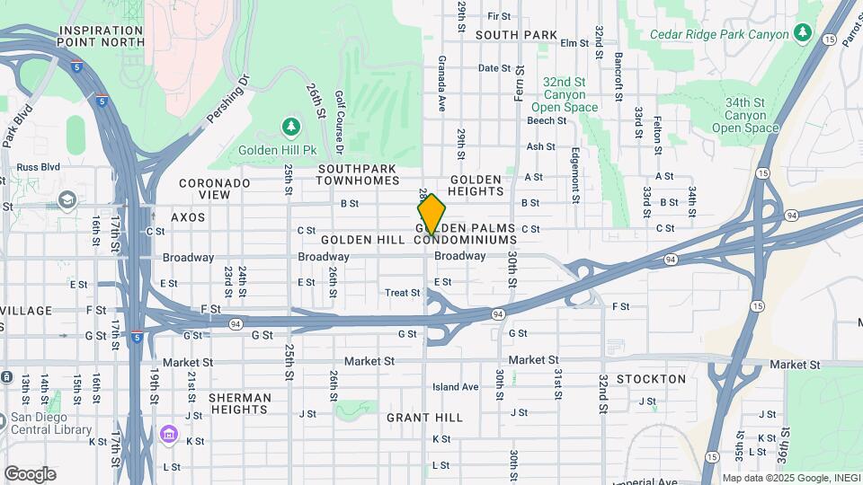 1025-1031 28th St Map and Location Details