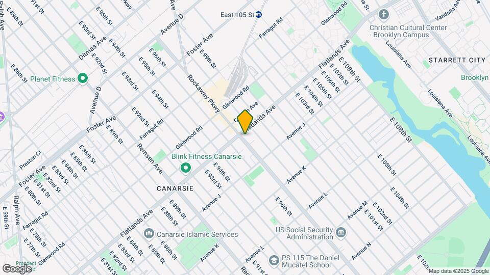 1519 Rockaway Pkwy Map and Location Details