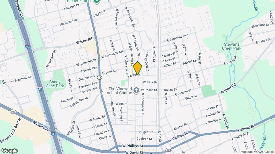 1224 N San Jacinto St Map and Location Details