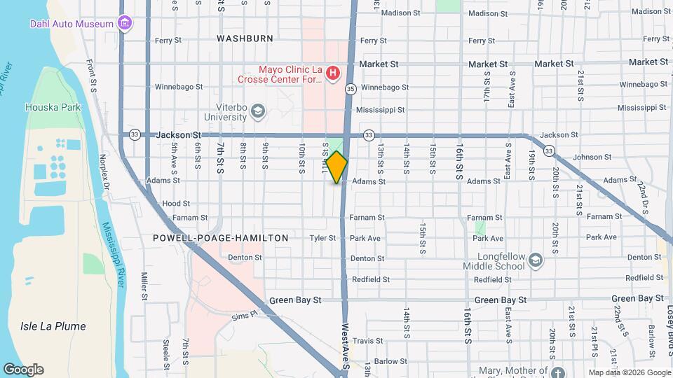 1214 West Ave S Mapa y Detalles de la Ubicación