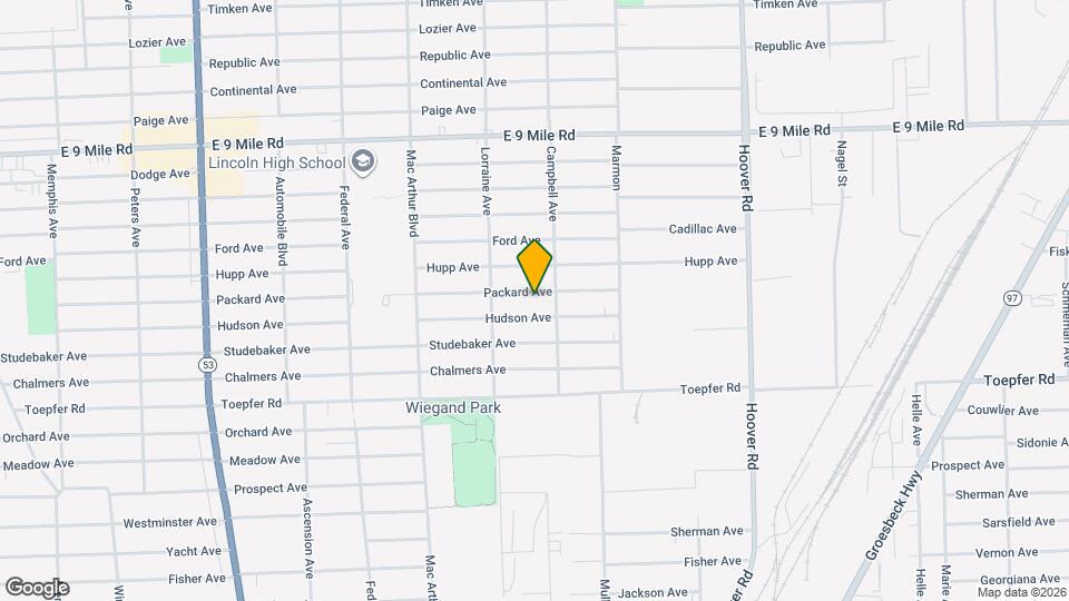 11084 Packard Ave Map and Location Details