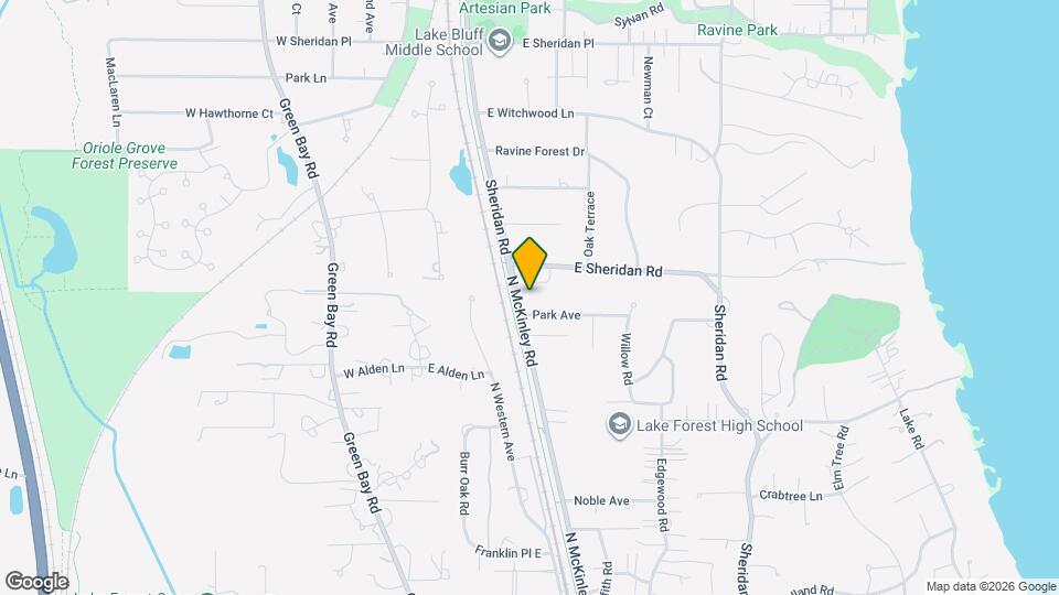 1595 N McKinley Rd Map and Location Details