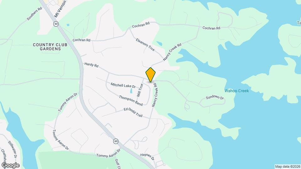 3626 Thompson Bend Map and Location Details