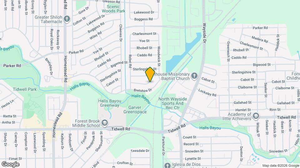 7710 Claiborne St Map and Location Details