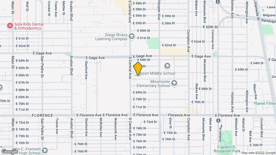 1135 E 67th St Map and Location Details