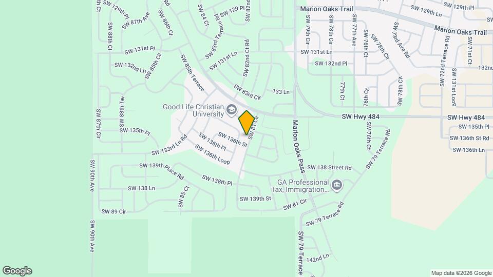 13552 SW 81 Cir Mapa y Detalles de la Ubicación