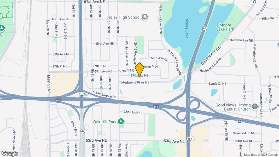 600 57th Ave NE Map and Location Details