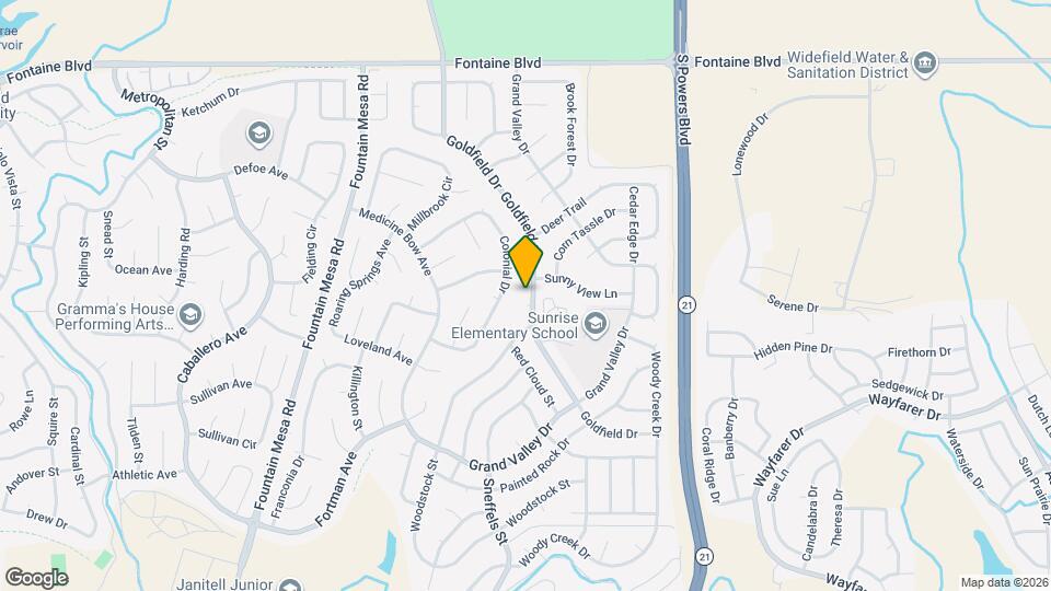 6980 Goldfield Dr Map and Location Details
