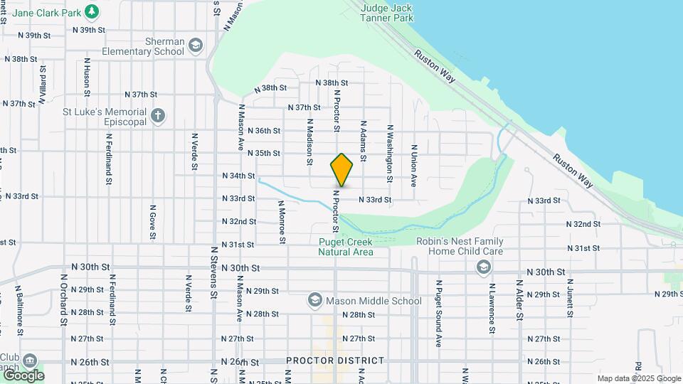 3301 N Proctor St Mapa y Detalles de la Ubicación