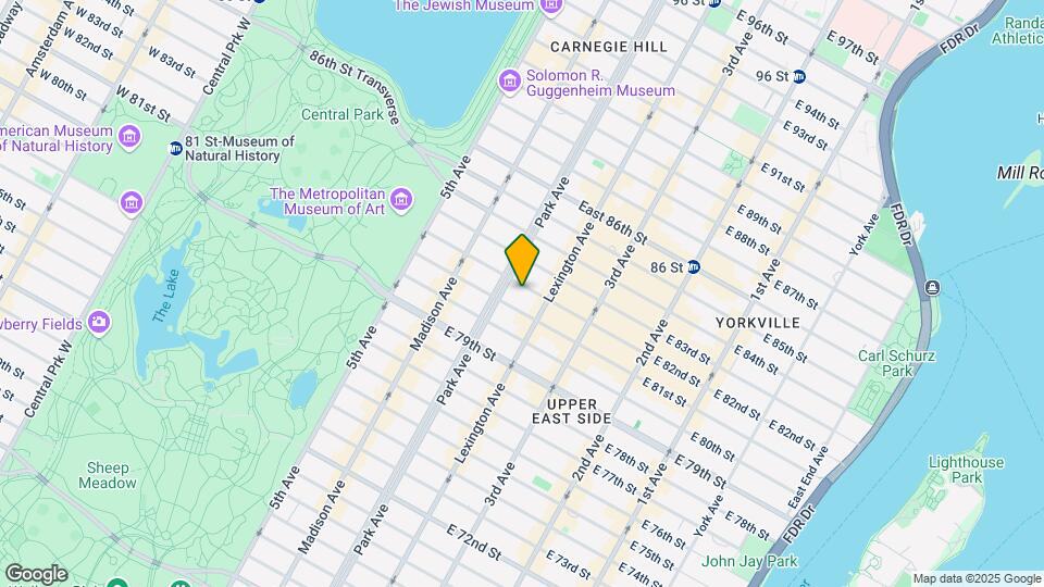 108 E 82nd St Mapa y Detalles de la Ubicación