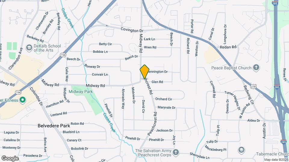 1301 Peachcrest Rd Map and Location Details