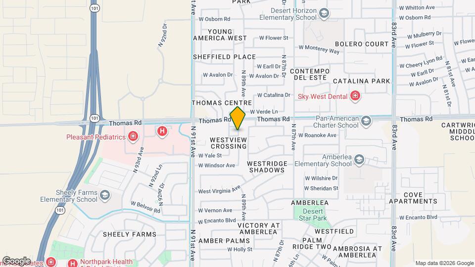 8904 W Edgemont Ave Mapa y Detalles de la Ubicación