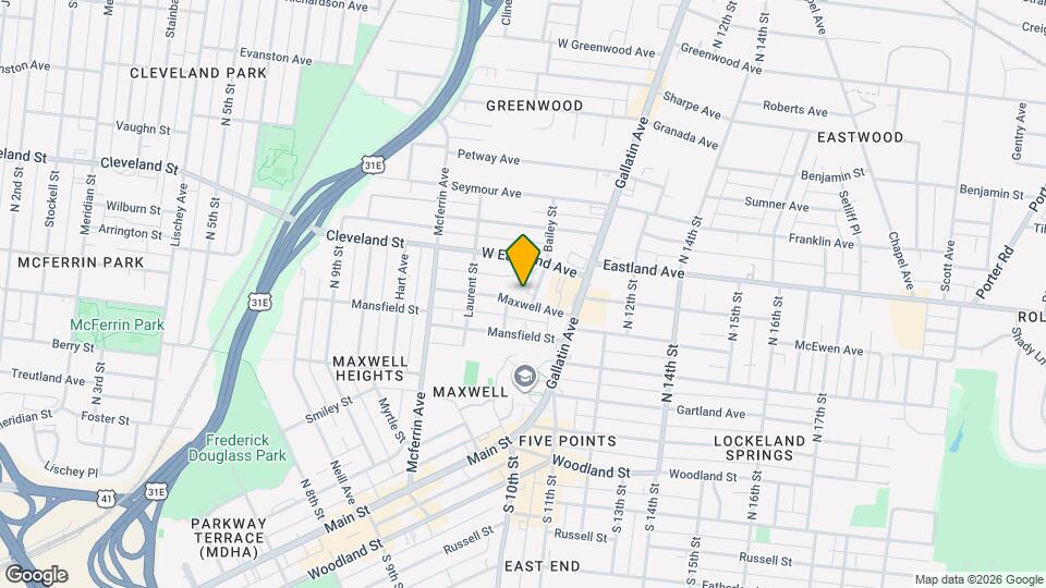 1023 Maxwell Ave, Unit C Map and Location Details