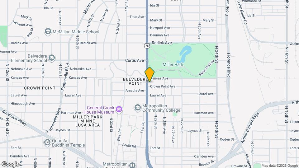 6005 N 30th St Map and Location Details