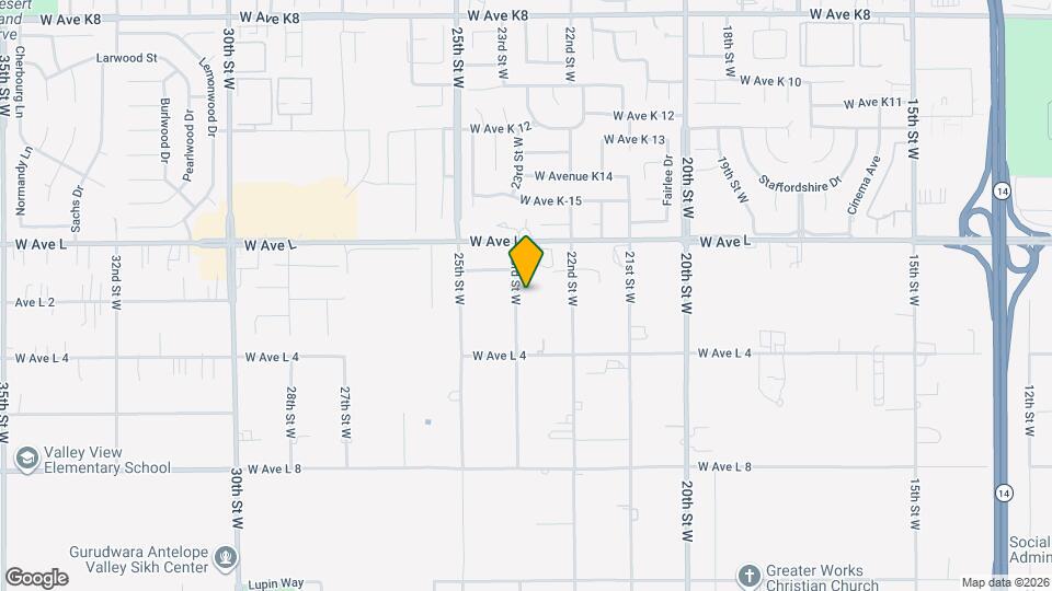 42704 23rd St W Map and Location Details