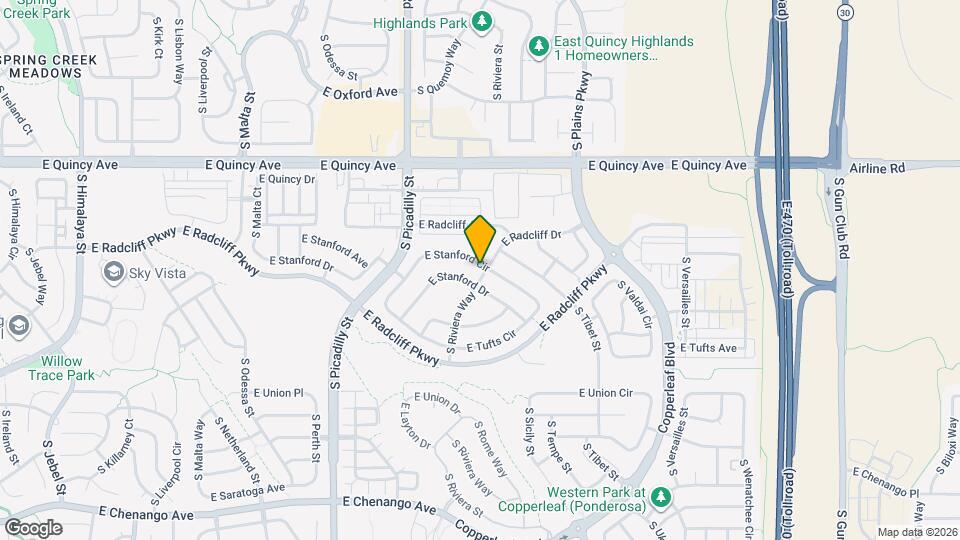 21990 E Stanford Cir Map and Location Details
