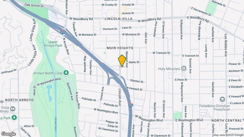 1758 Lincoln Ave Map and Location Details