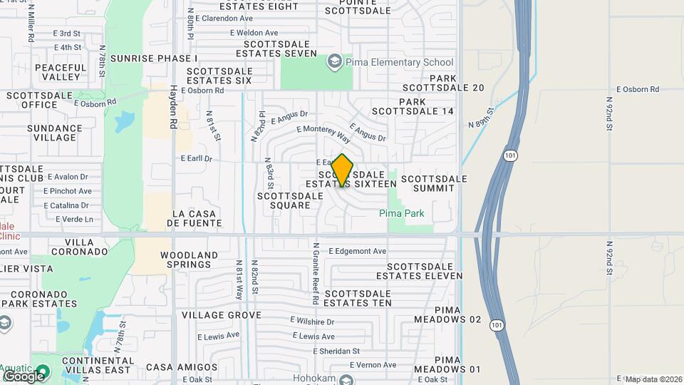 3007 N 84th Pl Map and Location Details