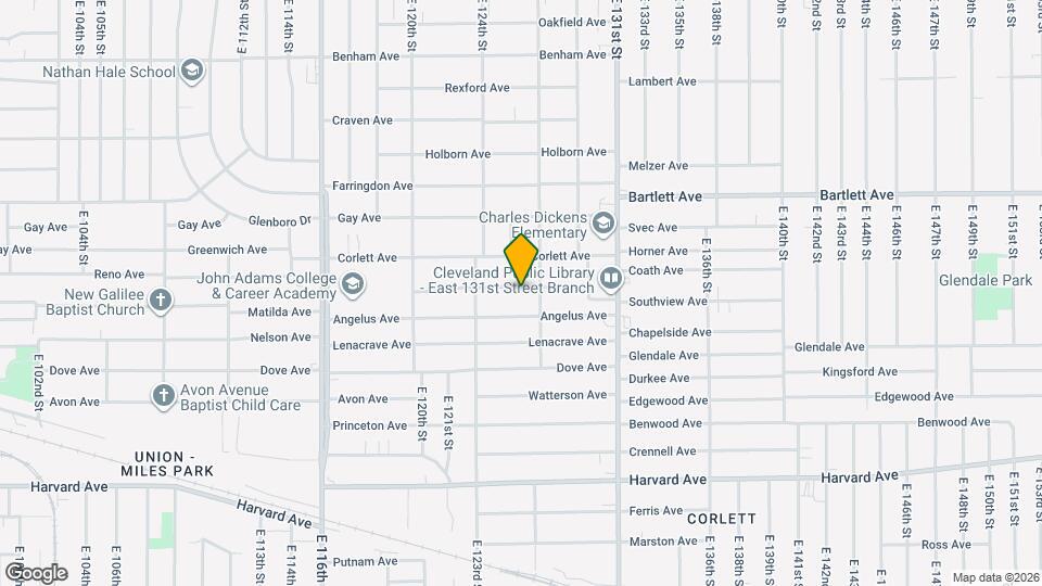 12512 Revere Ave Map and Location Details