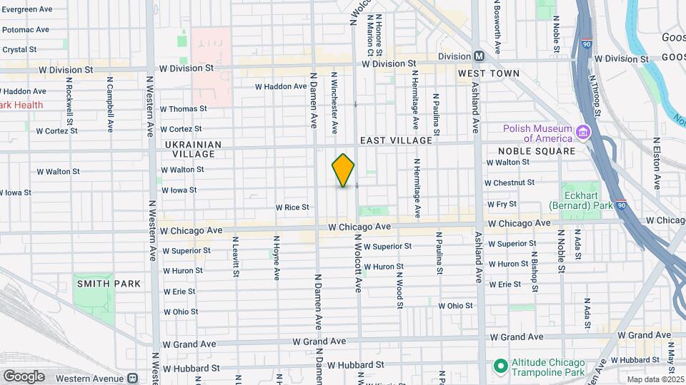 853 N Winchester Ave Map and Location Details