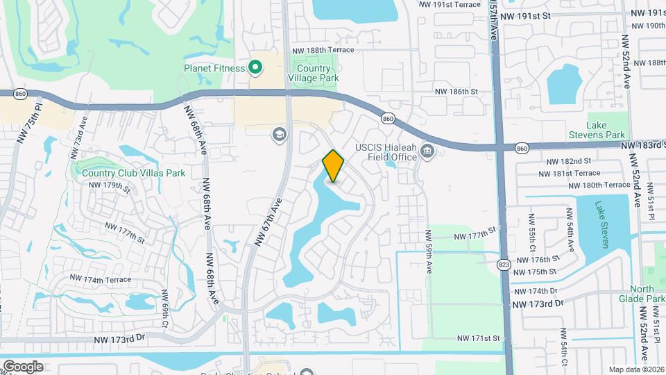 18120 NW 63rd Ct Map and Location Details