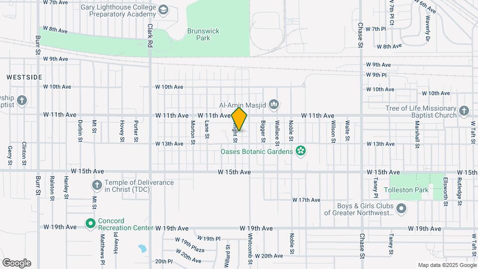 1157 Wright St Map and Location Details