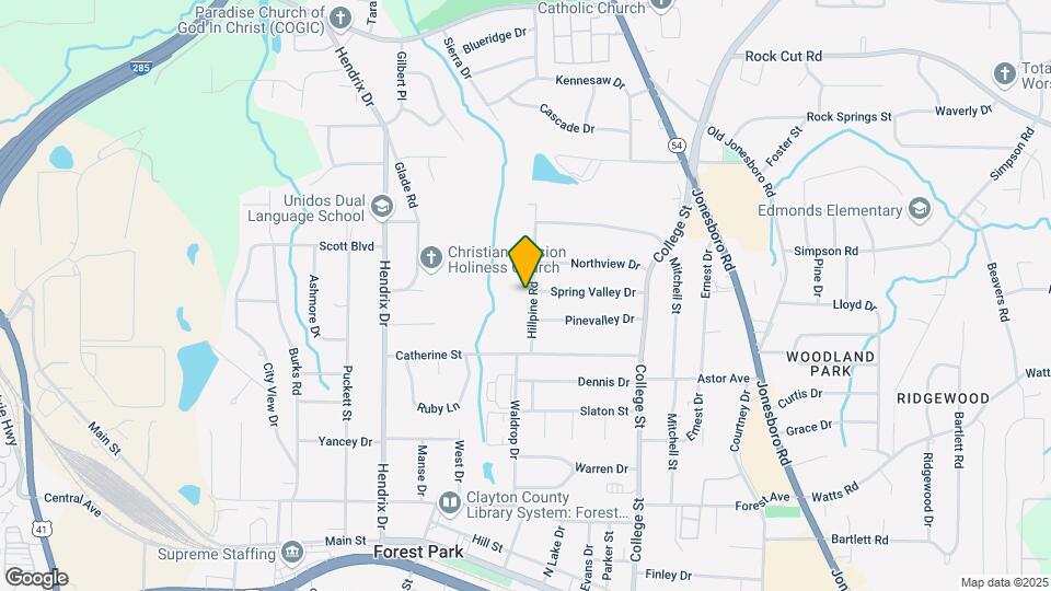 4555 Hillpine Rd Map and Location Details