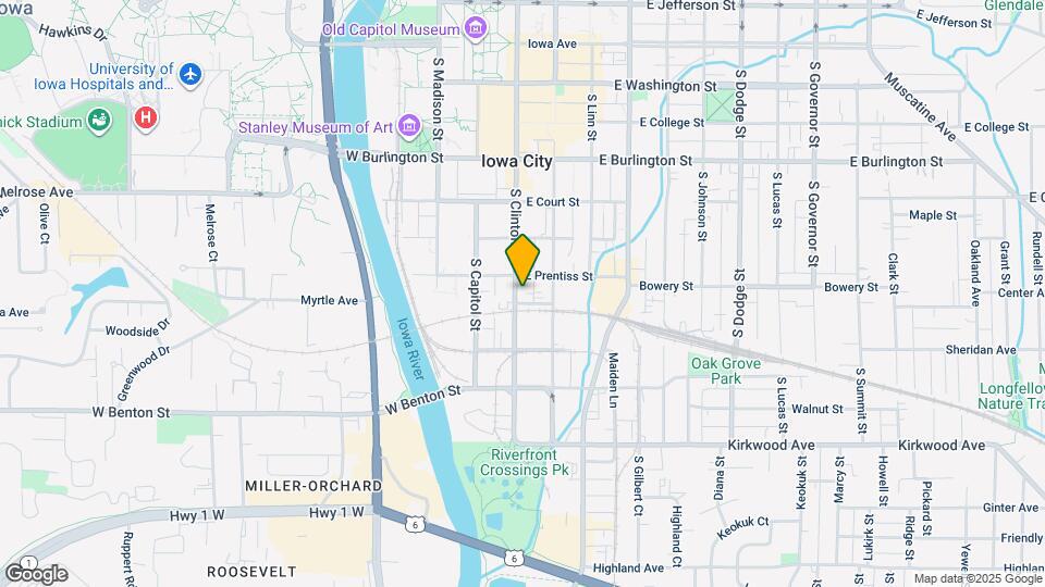 614 S Clinton St Map and Location Details