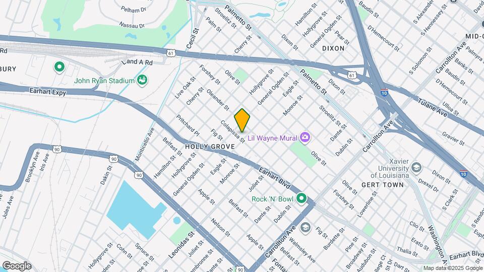 8809 Colapissa St Map and Location Details