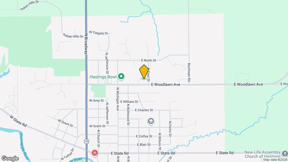 409 E Woodlawn Ave Map and Location Details