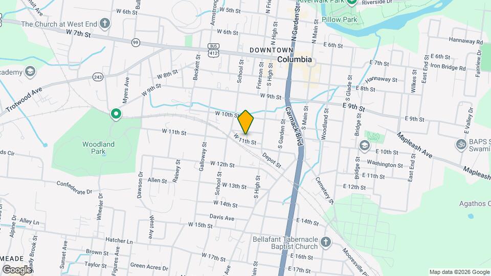 1118 Parker St Map and Location Details