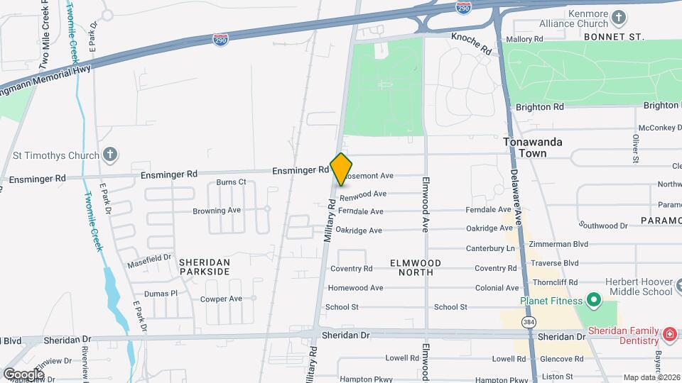 1835 Military Rd Map and Location Details