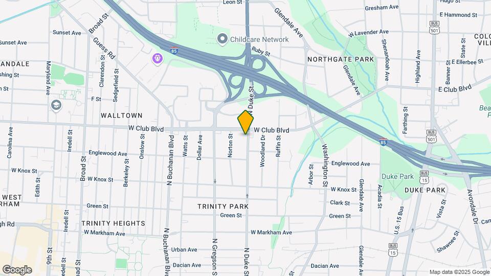 1521 N Duke St Map and Location Details