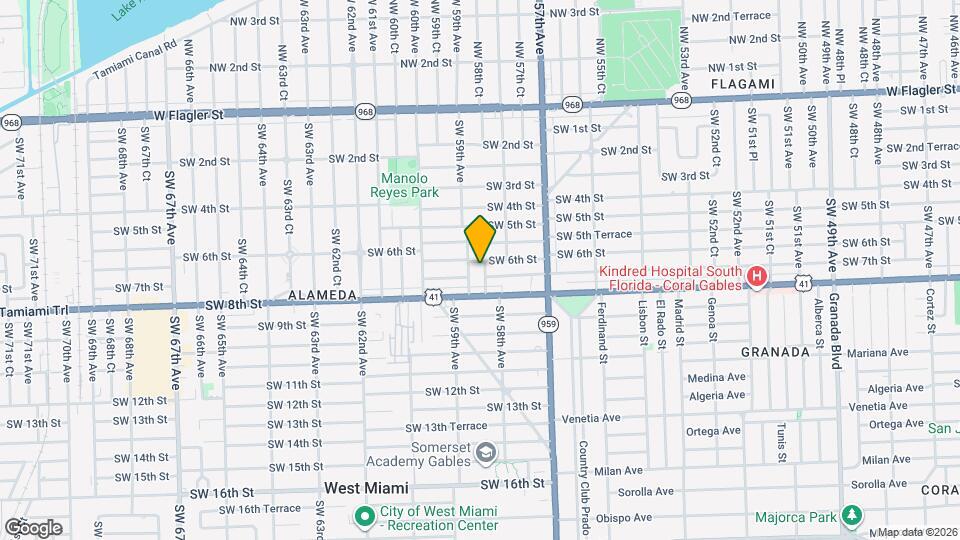 606 SW 58th Ct, Unit 1 Map and Location Details