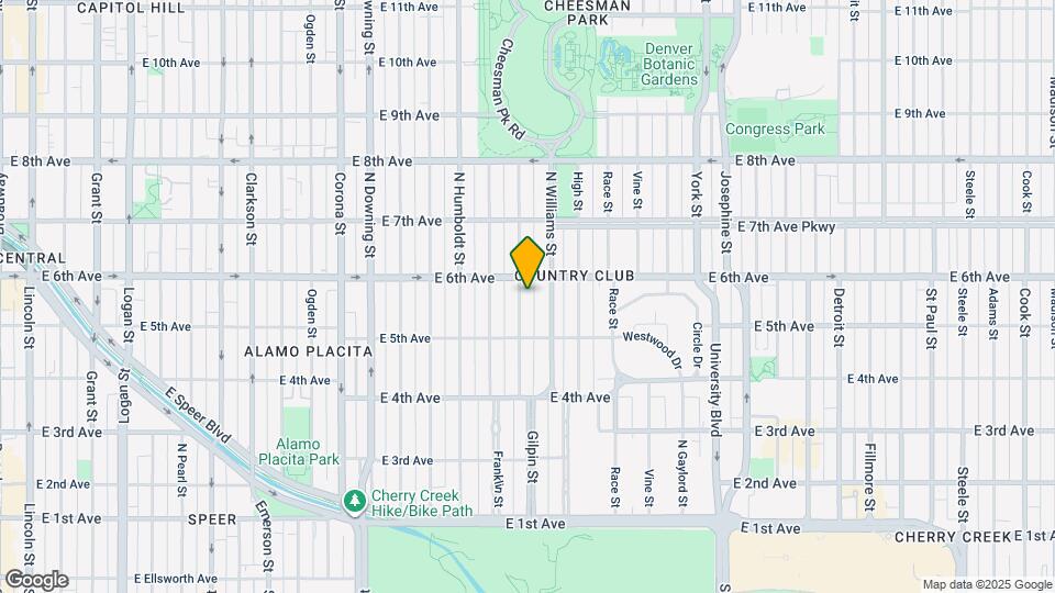 570 Gilpin St Map and Location Details
