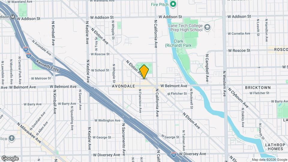 3230 N Elston Ave Map and Location Details