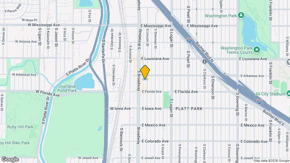 1435 S Lincoln St, Unit 1435 Map and Location Details