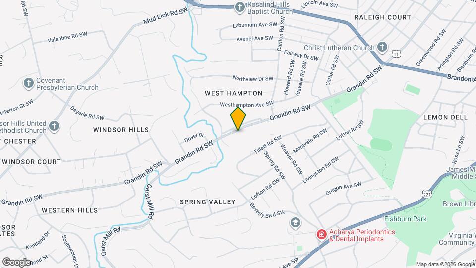 2714 Grandin Rd SW Map and Location Details