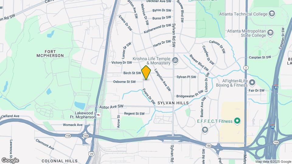 1816 Evans Dr SW Mapa y Detalles de la Ubicación