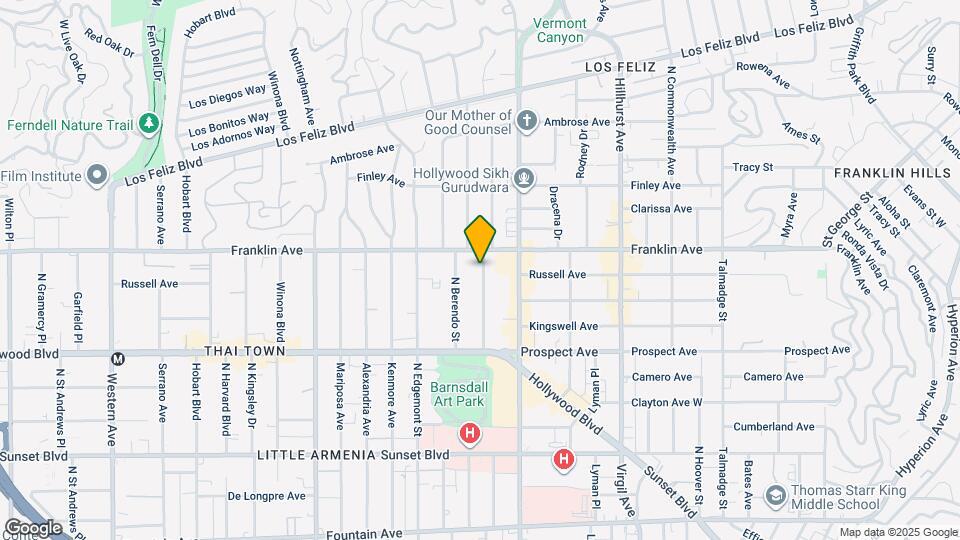 1863 N New Hampshire Ave, Unit 1861 Map and Location Details
