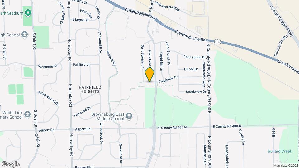 1465 Creekside Dr Map and Location Details