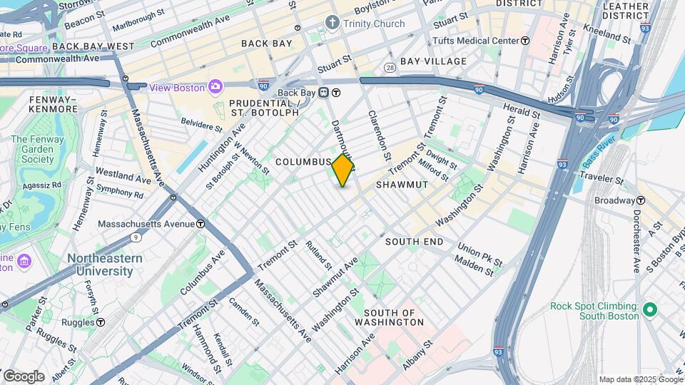 143 W Canton St Mapa y Detalles de la Ubicación