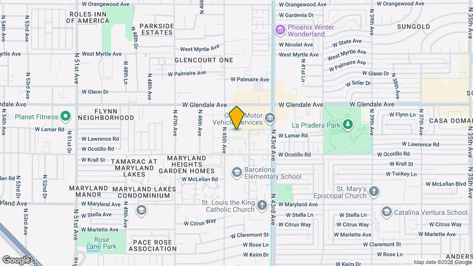 6741 N 45th Ave, Unit 01 Map and Location Details
