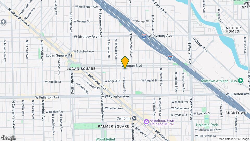 2825 W Logan Blvd Mapa y Detalles de la Ubicación