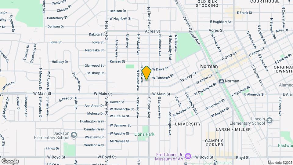 212 N Flood Ave Map and Location Details