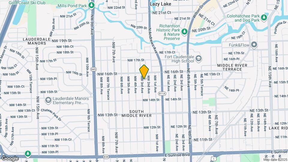 1516 NW 3rd Ave Map and Location Details