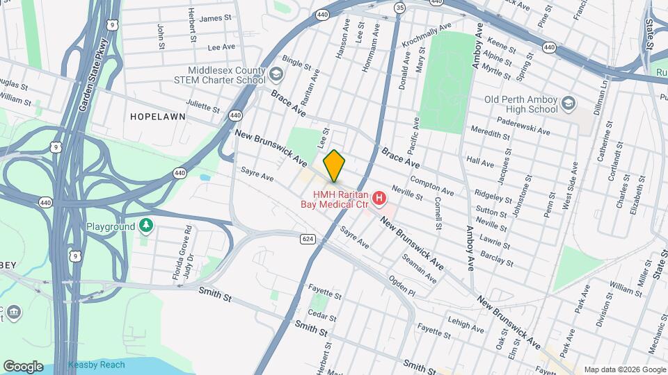595 New Brunswick Ave, Unit 102 Map and Location Details