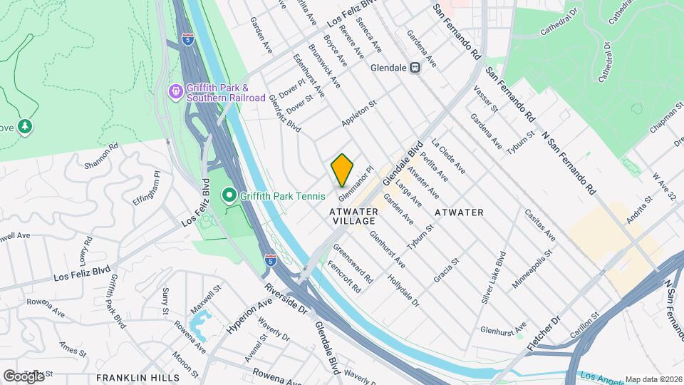 3659 Glenfeliz Blvd Map and Location Details