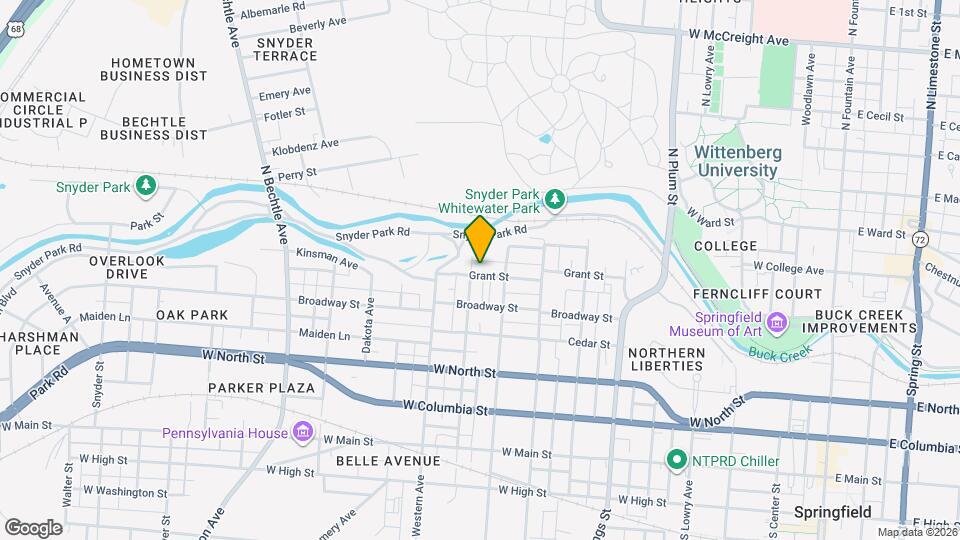 826 Grant St Map and Location Details